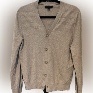 Banana Republic Oatmeal Cardigan with Ribbing